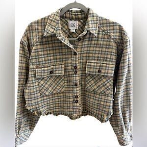 NWT BDG UO Joey Cropped Flannel